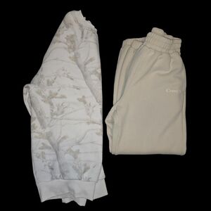 Comfy Cream/beige Women's Sweater & Bottoms, Comes As Set.